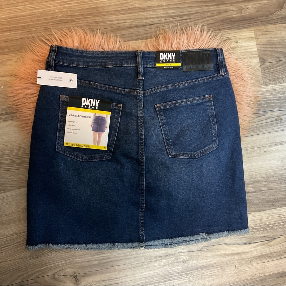 DKNY Denim Skirt Size 8 NWT - Picture 3 of 7